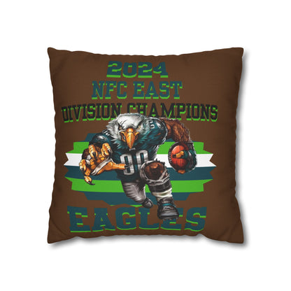 Eagles 2024 Division Champs Square Pillowcase