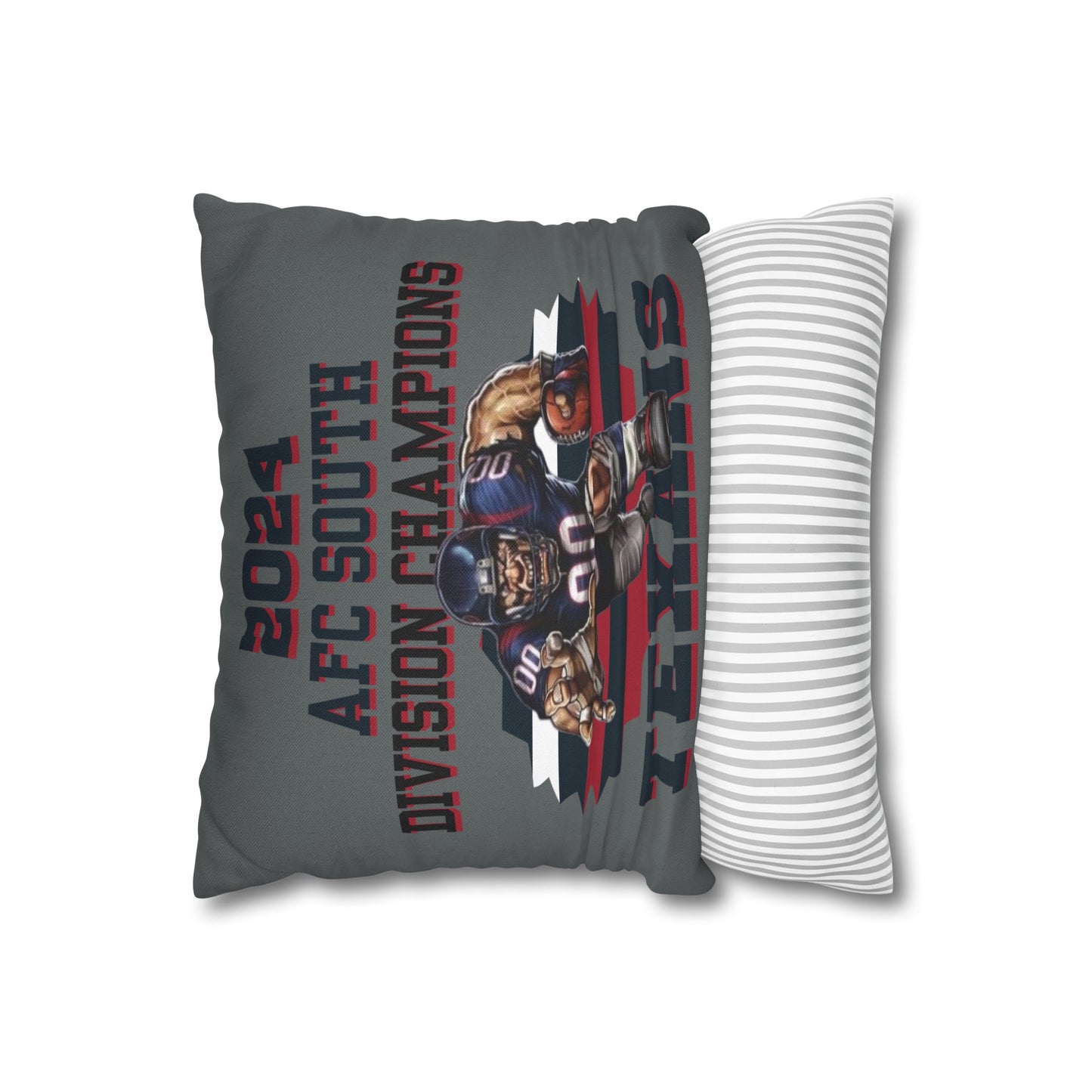 Texans 2024 Division Champs Square Pillowcase