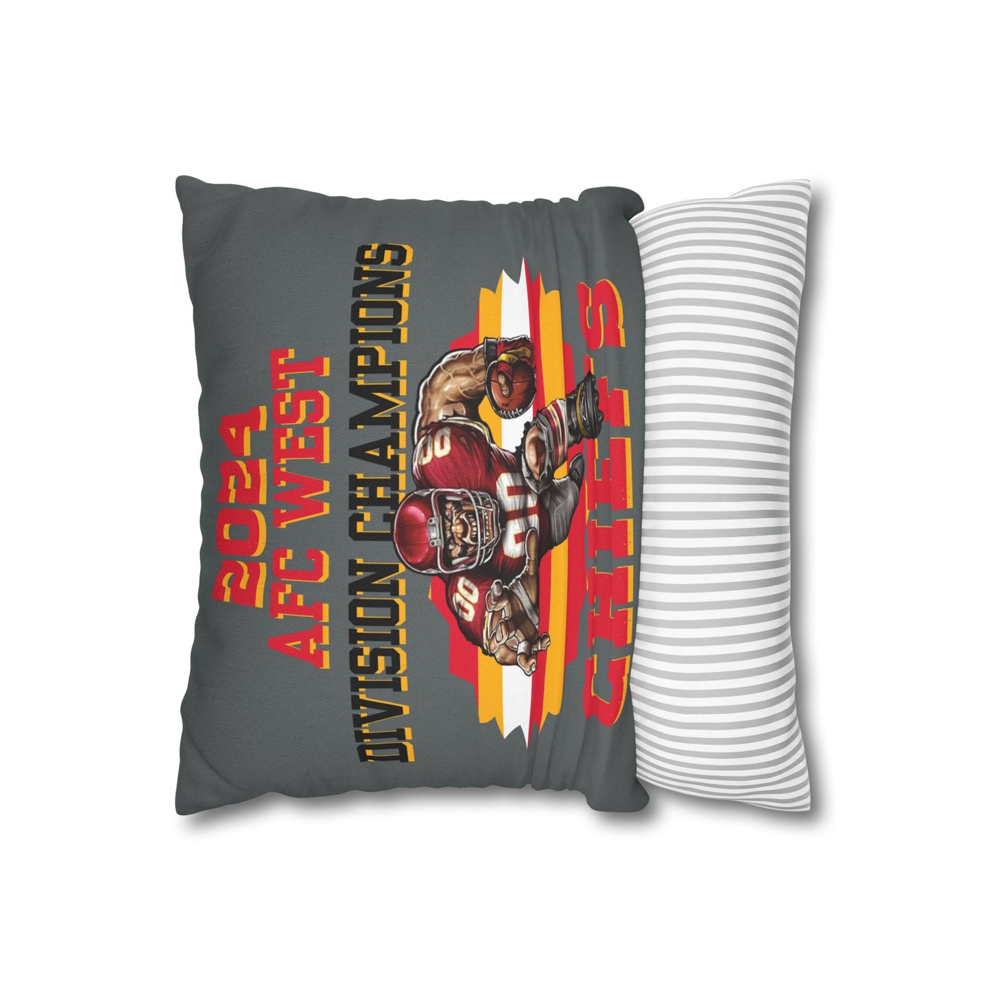 Chiefs 2024 Division Champs Square Pillowcase