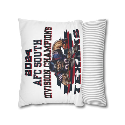 Texans 2024 Division Champs Square Pillowcase