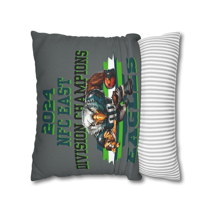 Eagles 2024 Division Champs Square Pillowcase