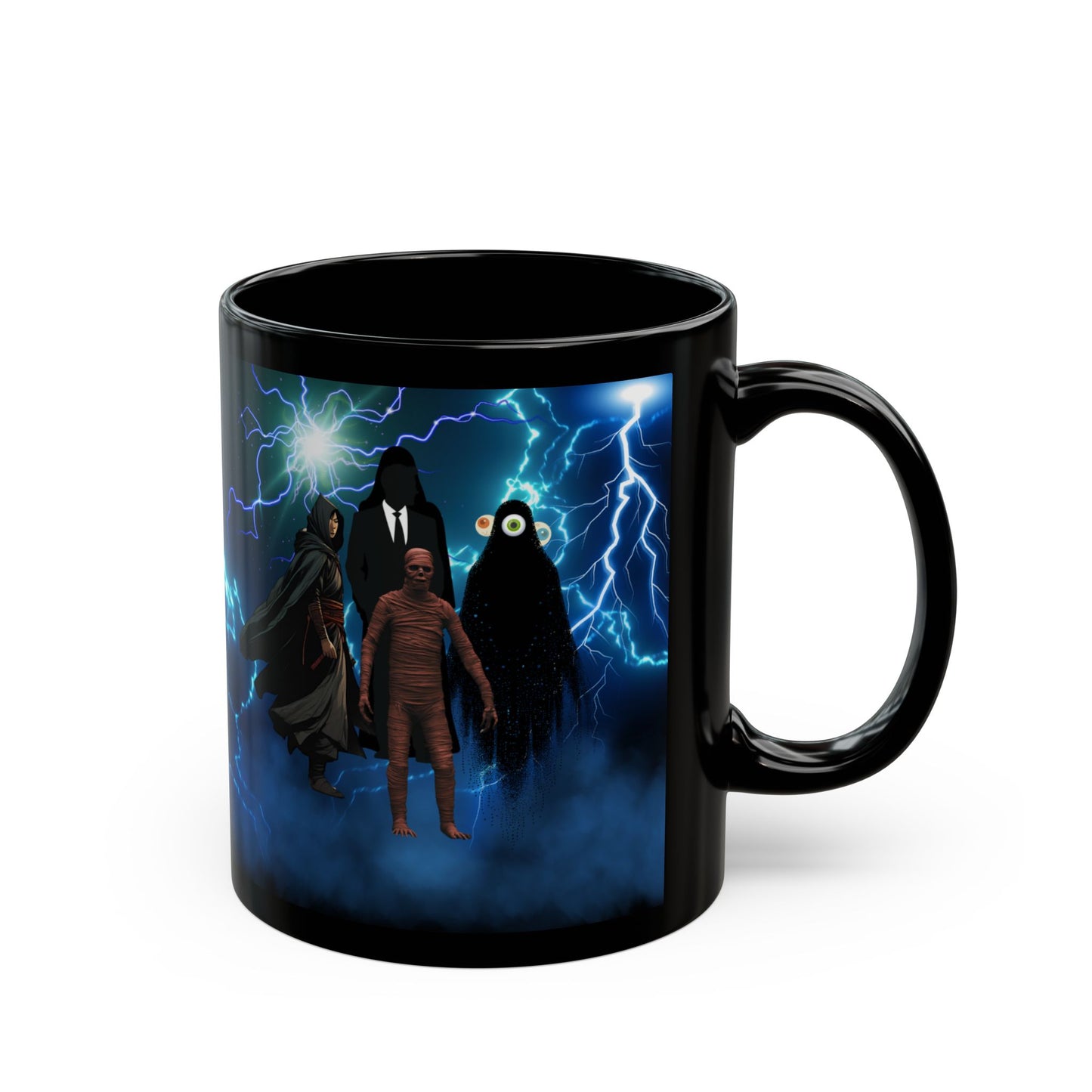 Ceramic Mug, Book He Who Fights with Monsters Characters, Shade, Colin, Gordon, Fun Quirky Design, Novelty Cup, Unique Tea Coffee Gift,