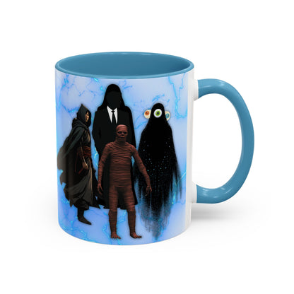 Coffee Mug, Quirky Fun Mug with Characters from 'He who fights with monsters', Jason Asano, Shade, Colin, Gordon, Novelty Gift,