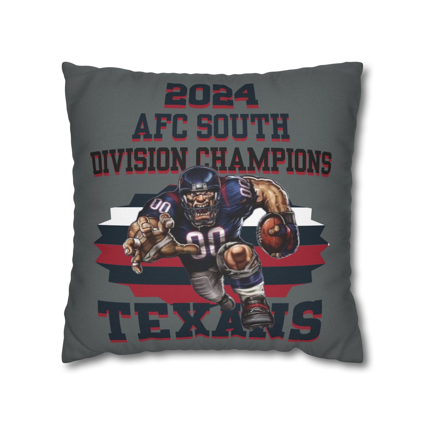 Texans 2024 Division Champs Square Pillowcase