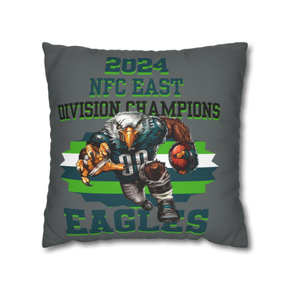 Eagles 2024 Division Champs Square Pillowcase