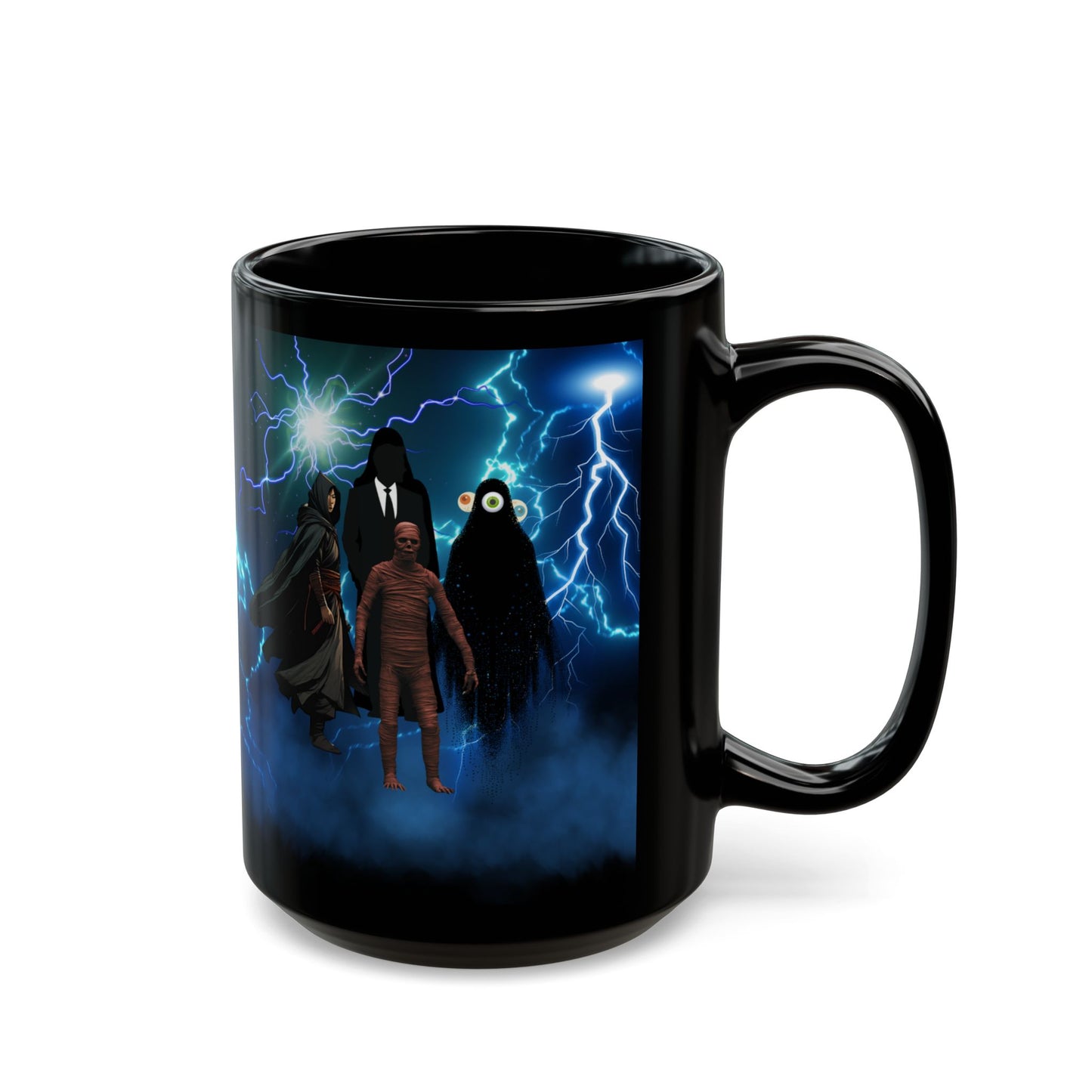 Ceramic Mug, Book He Who Fights with Monsters Characters, Shade, Colin, Gordon, Fun Quirky Design, Novelty Cup, Unique Tea Coffee Gift,