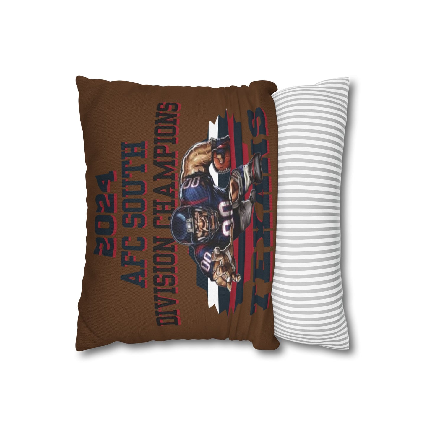 Texans 2024 Division Champs Square Pillowcase