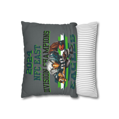 Eagles 2024 Division Champs Square Pillowcase