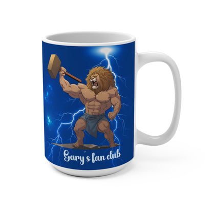 Mug 15oz Gary's Fan Club, He who fights with Monsters, Leonid, Gift for Readers