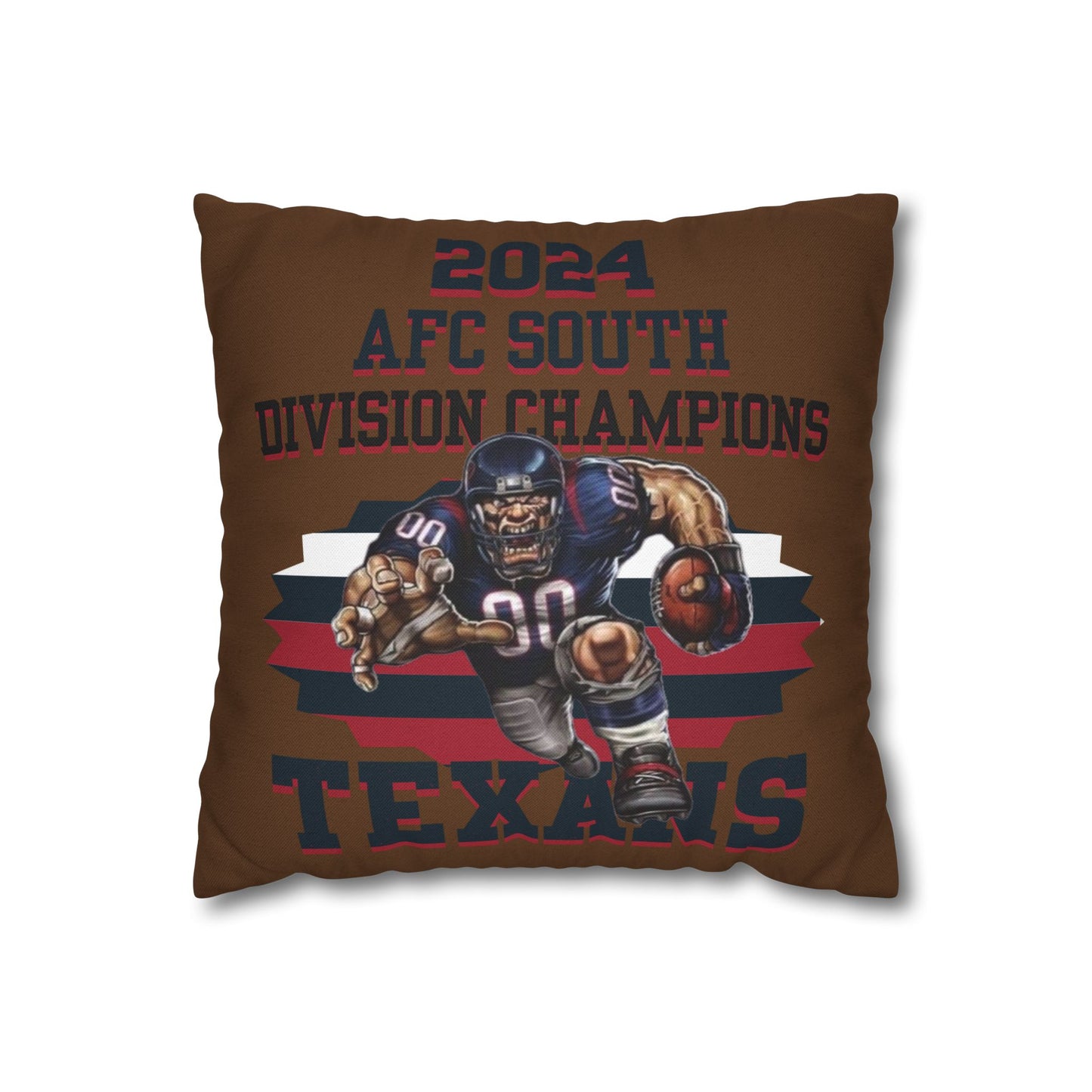 Texans 2024 Division Champs Square Pillowcase