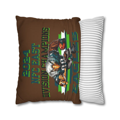 Eagles 2024 Division Champs Square Pillowcase