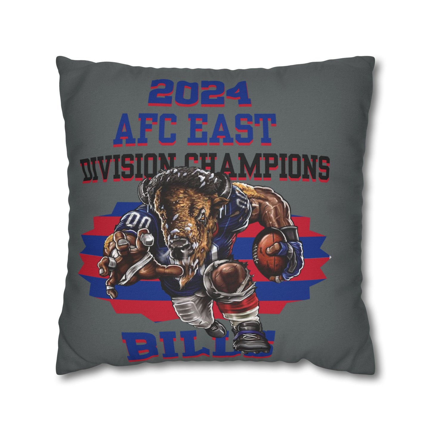 Bills 2024 Division Champs Square Pillowcase