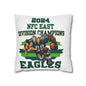 Eagles 2024 Division Champs Square Pillowcase