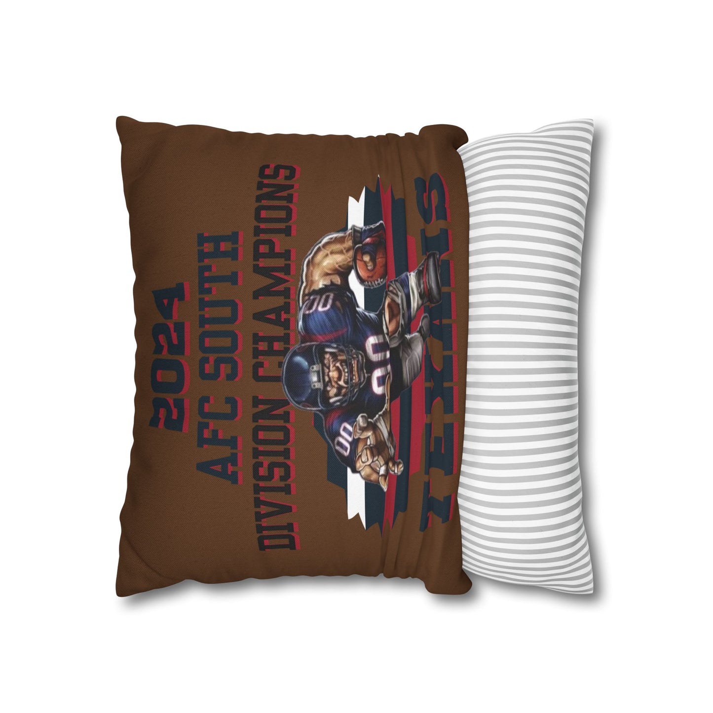 Texans 2024 Division Champs Square Pillowcase