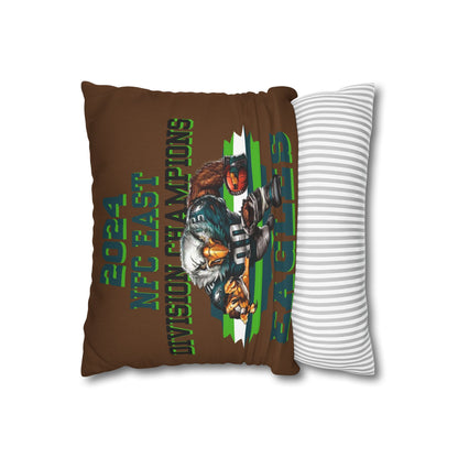 Eagles 2024 Division Champs Square Pillowcase