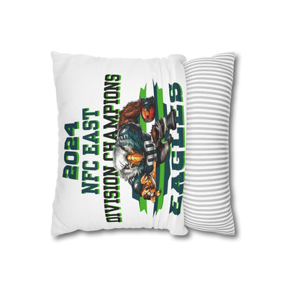 Eagles 2024 Division Champs Square Pillowcase