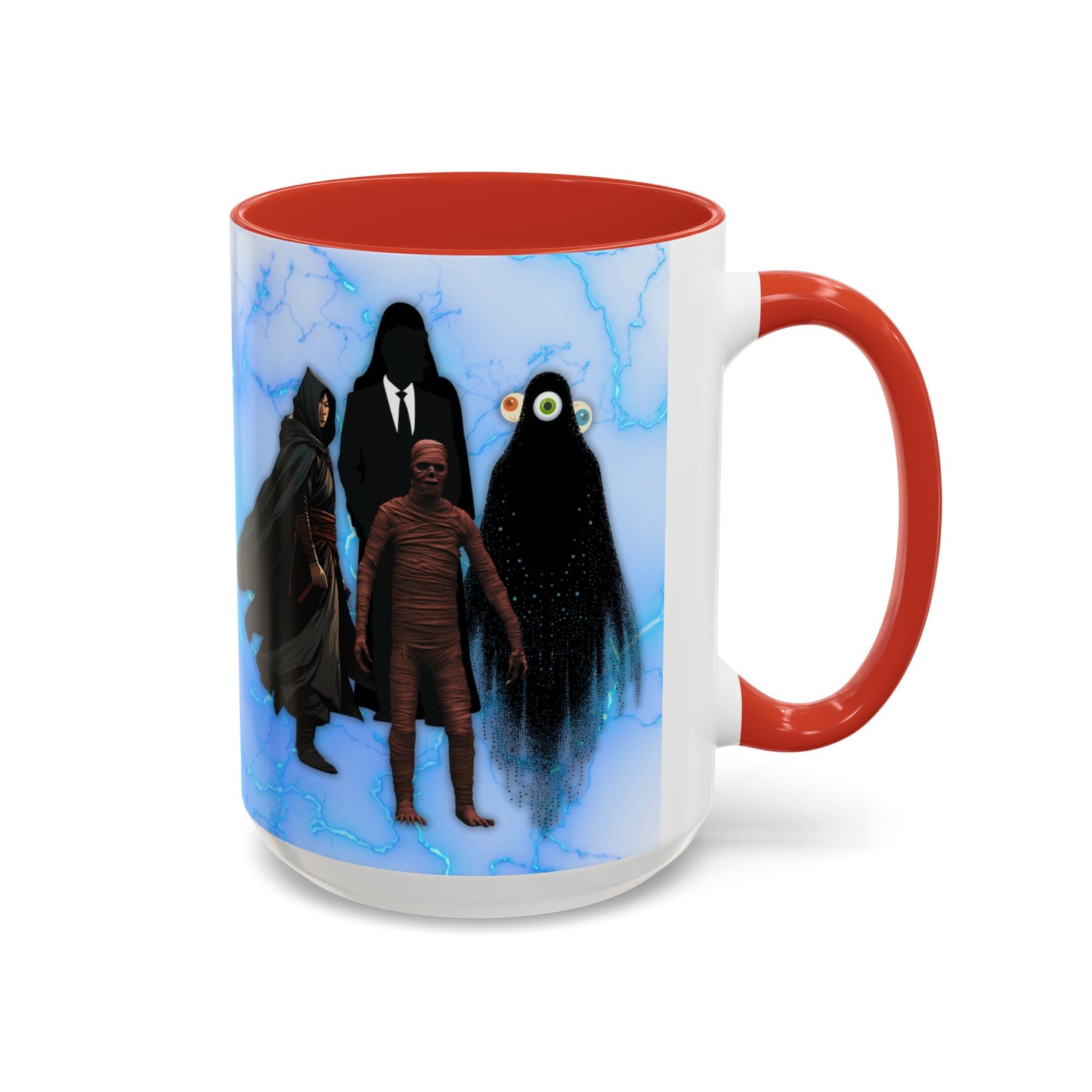 Coffee Mug, Quirky Fun Mug with Characters from 'He who fights with monsters', Jason Asano, Shade, Colin, Gordon, Novelty Gift,