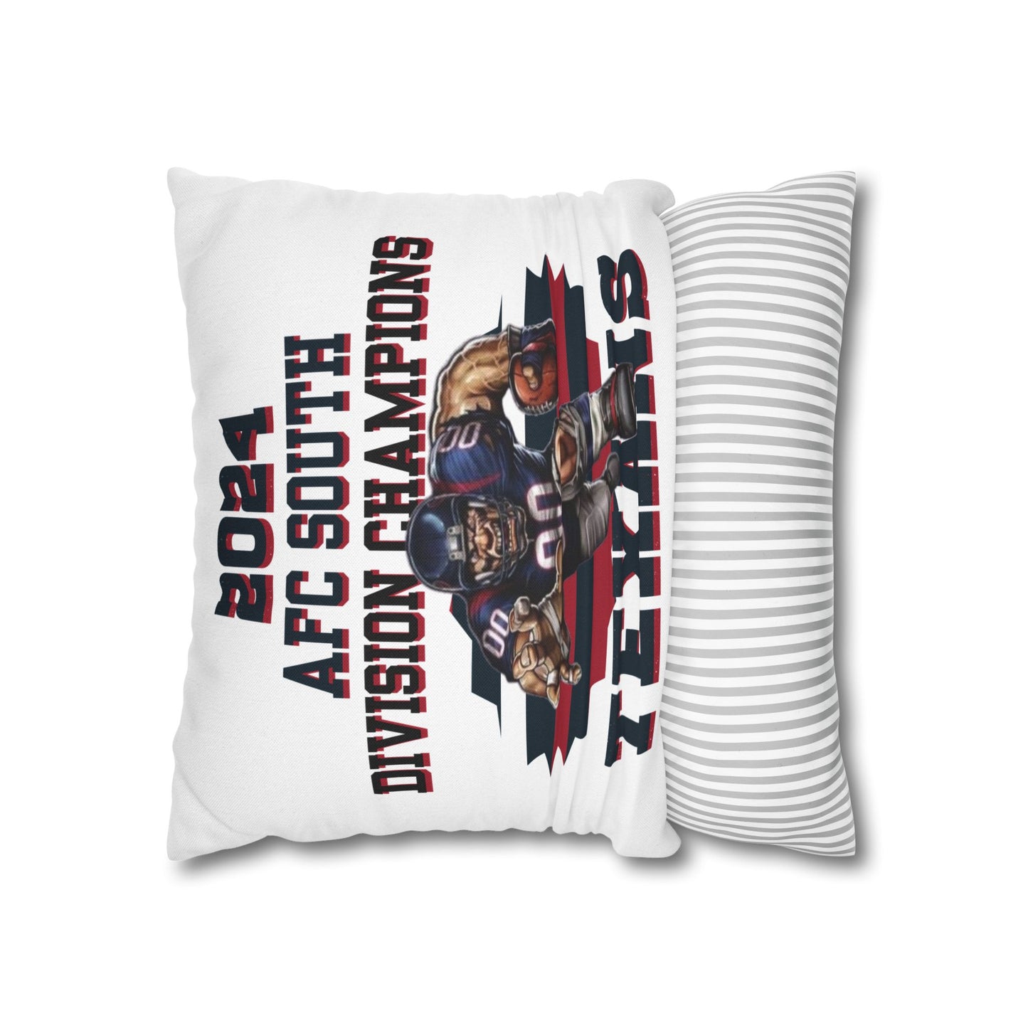 Texans 2024 Division Champs Square Pillowcase