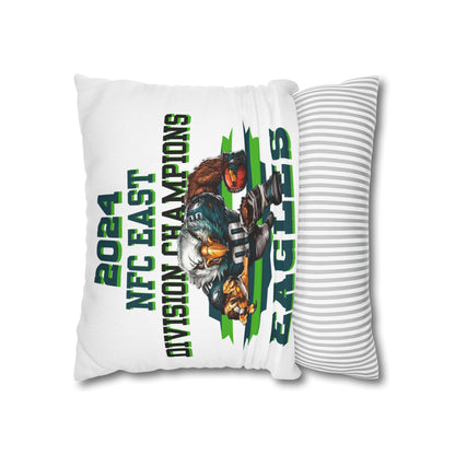 Eagles 2024 Division Champs Square Pillowcase