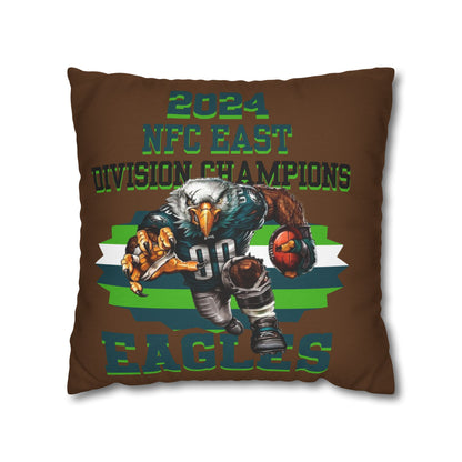 Eagles 2024 Division Champs Square Pillowcase