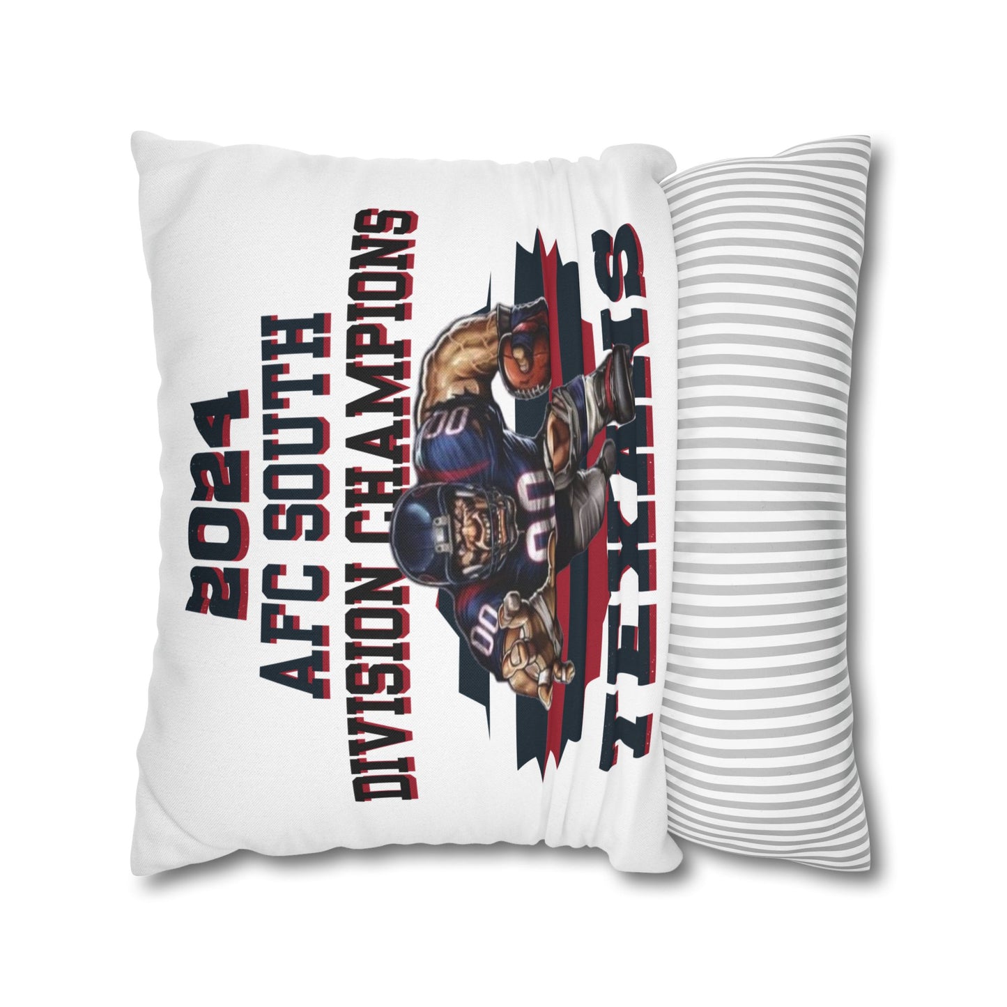 Texans 2024 Division Champs Square Pillowcase