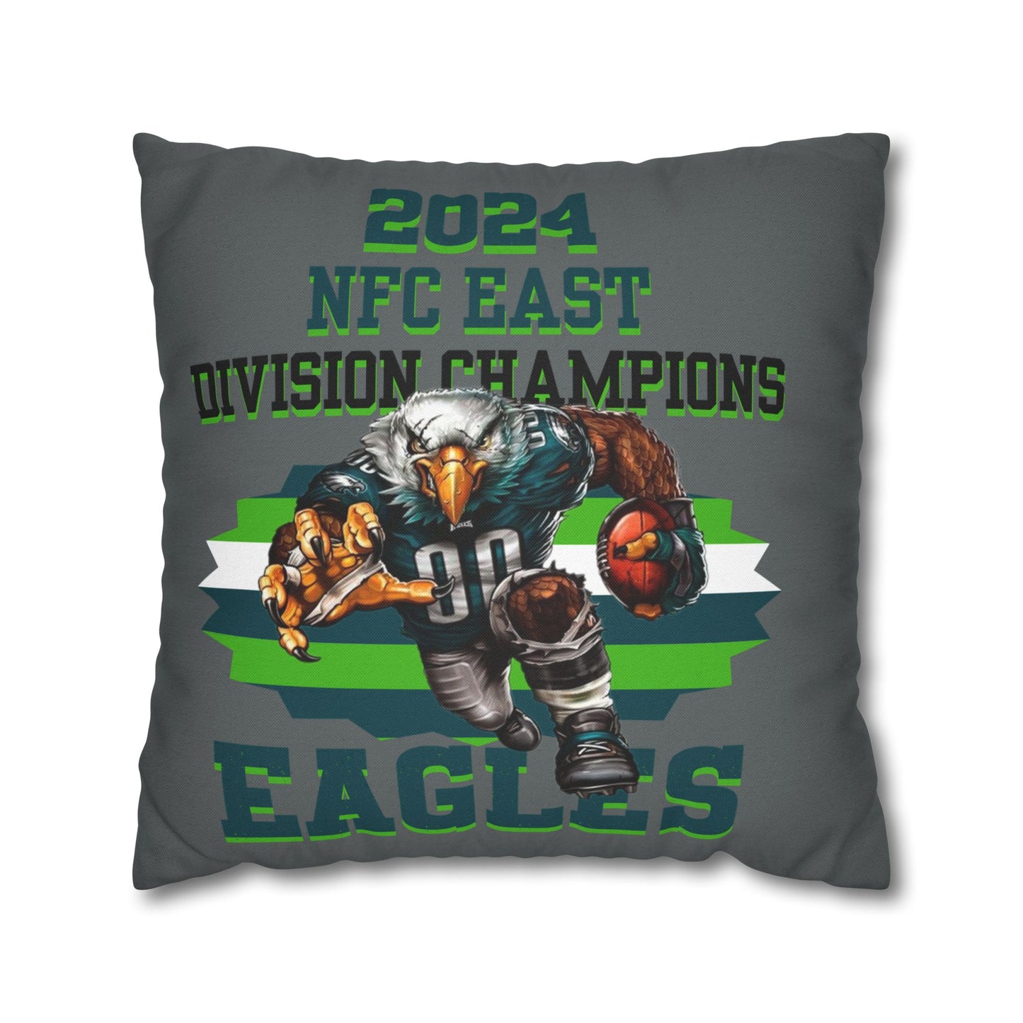 Eagles 2024 Division Champs Square Pillowcase