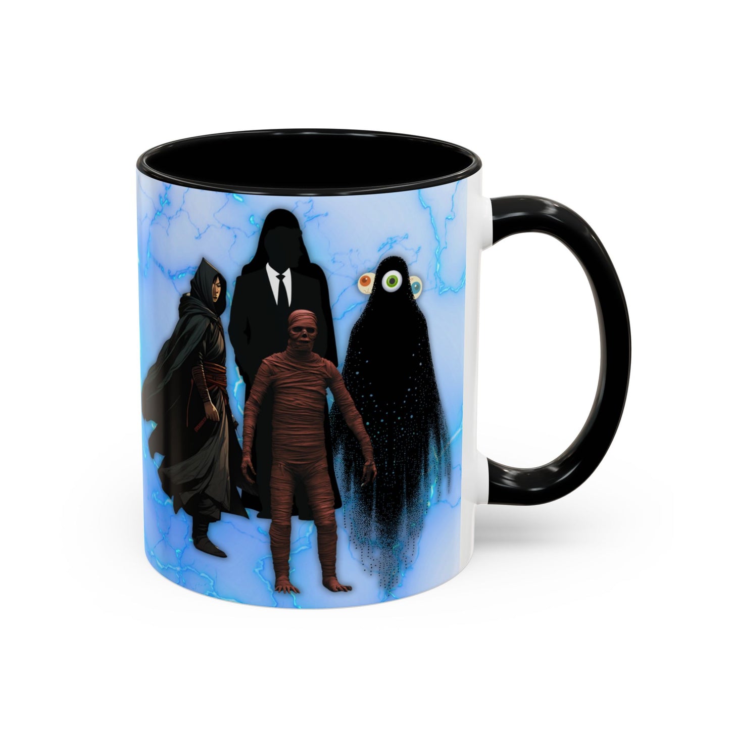 Coffee Mug, Quirky Fun Mug with Characters from 'He who fights with monsters', Jason Asano, Shade, Colin, Gordon, Novelty Gift,