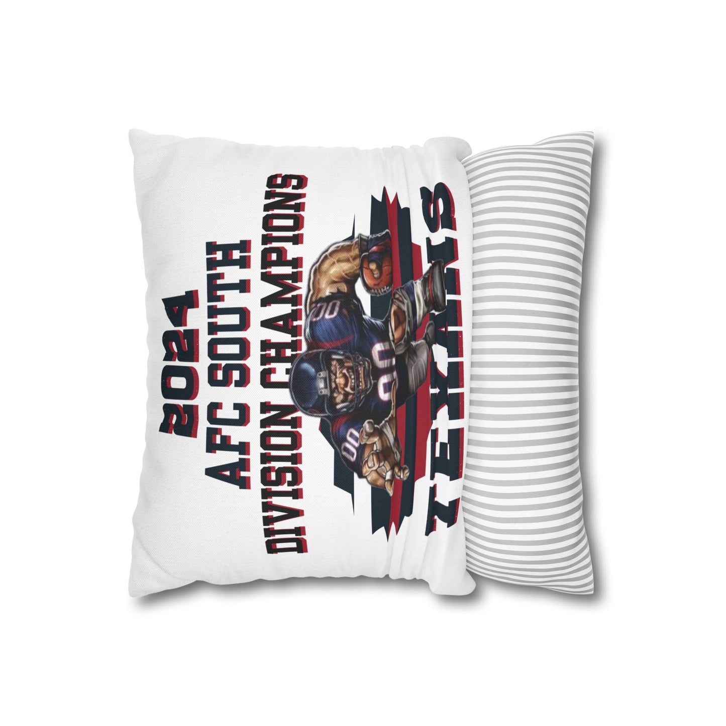 Texans 2024 Division Champs Square Pillowcase