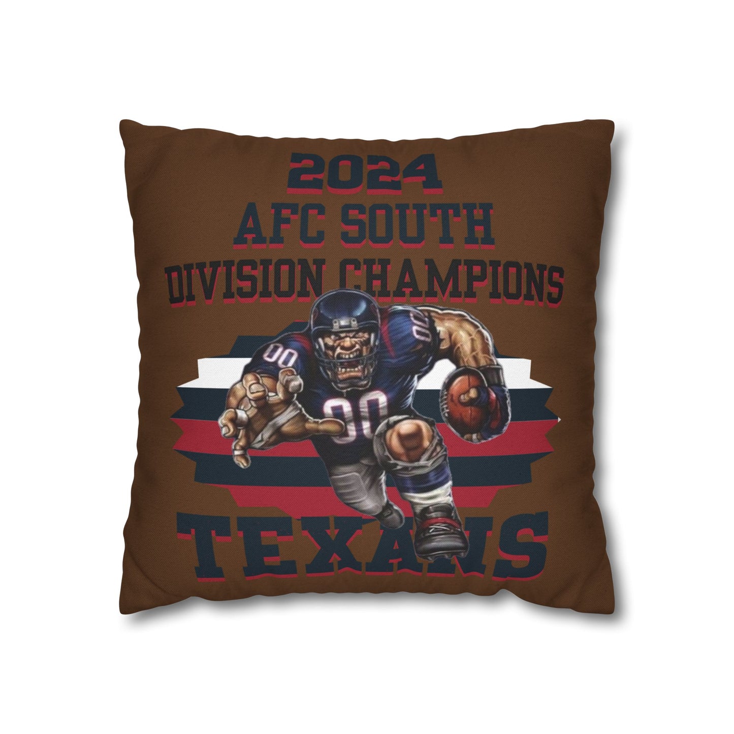 Texans 2024 Division Champs Square Pillowcase