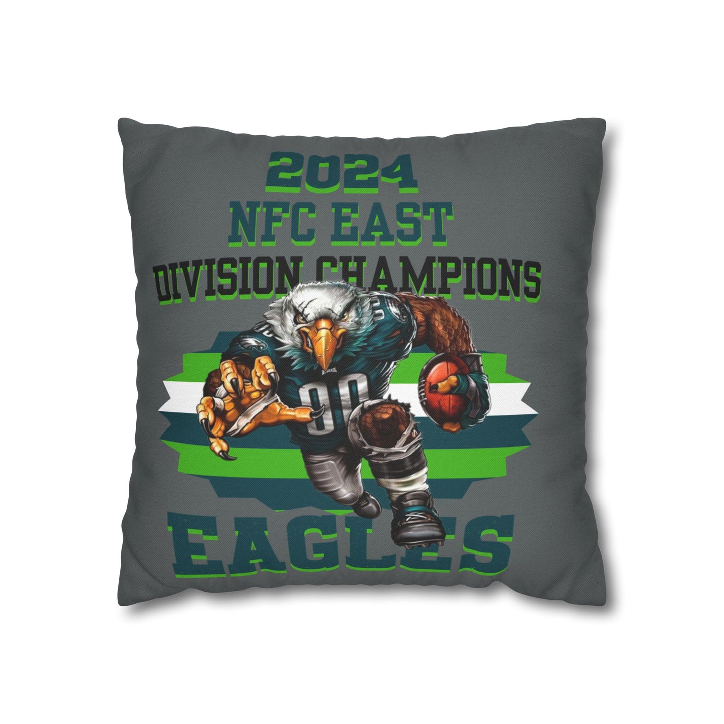 Eagles 2024 Division Champs Square Pillowcase