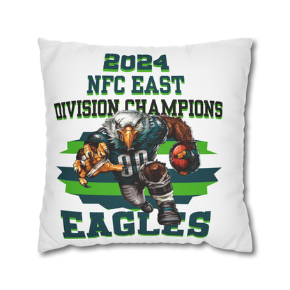 Eagles 2024 Division Champs Square Pillowcase